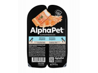 AlphaPet Superpremium, влажный корм д/щенков паштет (лосось)